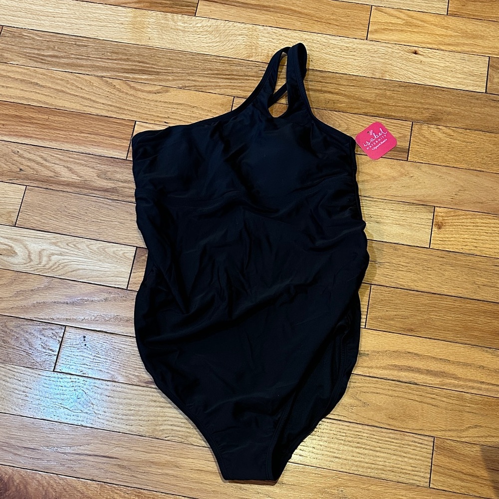Ingrid & Isabel One Shoulder Maternity Swimsuit